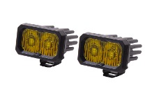 Universal Diode Dynamics DIO LED Light Pods - Stage Series 2 In LED Pod Pro - Yellow Driving Standard ABL (Pair)