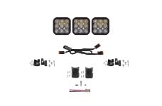 Universal Diode Dynamics DIO LED Light Bars - SS5 Pro Universal CrossLink 3-Pod Lightbar - White Driving