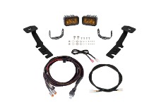 2019 Toyota RAV4, 2020 Toyota RAV4, 2021 Toyota RAV4, 2022 Toyota RAV4, 2023 Toyota RAV4, 2024 Toyota RAV4, 2025 Toyota RAV4 Diode Dynamics DIO Stage Series Ditch Lights - C2 2.0 LED Ditch Light Kit - Sport Yellow Combo