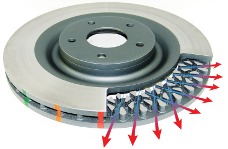 Universal Disc Brakes Australia DBA 5000 Series Slotted Rings - DBA 5000 T3 Series Slotted Brake Rotor 380x32mm Brembo Replacement Ring - Right