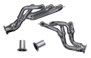 61-66 Chevrolet C- and K-Series Truck/Suburban Doug Thorley Long Tube Tri Y Header with Adapters - 3 Bolt Flange, 14 Gauge