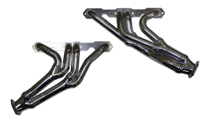 55-57 Chevrolet Bel Air / 210 / Nomad Doug Thorley Long Tube Tri Y Header with Adapters - 3 Bolt Flange, 14 Gauge, Steel