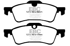 2003 Mini Cooper, 2002 Mini Cooper EBC Brakes EBC Redstuff Brake Pad Sets - EBC 02-03 Mini Hardtop 1.6 Redstuff Rear Brake Pads