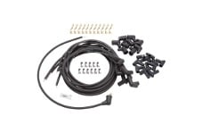 Universal Edelbrock EDE Spark Plug Wires - Spark Plug Wire Set Universal 90 Deg Boots 500 Ohm Resistance 8 65mm Black Wire (Set of 9)