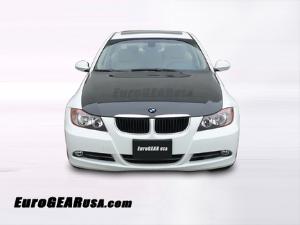 06-08 BMW E90 3-Series Sedan Eurogear Carbon Fiber Hood