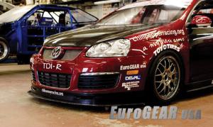 06-08 VW Jetta, GLI, TDI, GTI - RACE APPLICATION Eurogear Motorsport Carbon Fiber Splitter
