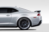 2010-2015 Chevrolet Camaro Duraflex Z28 Look Rear Fender Flares, 2 Piece