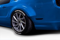 2010-2014 Ford Mustang Duraflex Circuit 75 MM Rear Fender Flares, 2 piece