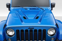 2007-2017 Jeep Wrangler Duraflex ABR Hood, 1 Piece