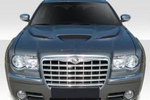 2005-2010 Chrysler 300/300c Duraflex Hellcat Look Hood, 1 Piece