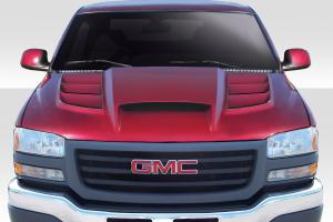 1999-2006 GMC Sierra Duraflex Viper Look Hood - 1 Piece