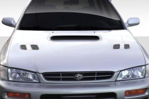 1993-2001 Subaru Impreza Duraflex STI Look Hood - 1 Piece