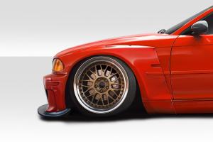 1999-2001 BMW 3 Series E46 4DR Duraflex Circuit Wide Body Front Fender Flares - 4 Piece