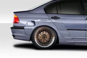 1999-2001 BMW 3 Series E46 4DR Duraflex Circuit Wide Body Rear Fenders Flares - 4 Piece