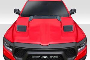 2019-2023 Dodge Ram Duraflex Rebel Mopar Look Hood - 1 Piece