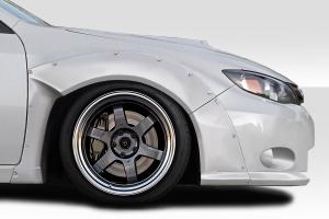 2008-2011 Subaru Impreza 2008-2010 Impreza WRX 4DR 5DR (Fits Premium Models Only. Must be used with MSR Side Skirts (115591)) Duraflex MSR Front Fender Flares - 4 Piece