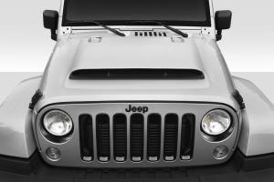 2007-2018 Jeep Wrangler JK Duraflex Demon Look Hood - 1 Piece