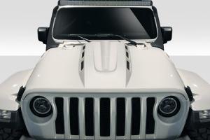 2019-2020 Jeep Wrangler JL Gladiator JT Duraflex Energy Hood - 1 Piece