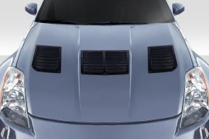 2003-2006 Nissan 350Z Z33 Duraflex GT1 Hood Vents - 3 Piece