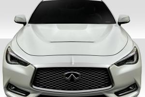 2017-2022 Infiniti Q60 Duraflex GTS Look Hood - 1 Piece