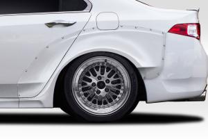 2009-2014 Acura TSX Duraflex Khan Rear Fender Flares - 4 Piece (+70mm wider)
