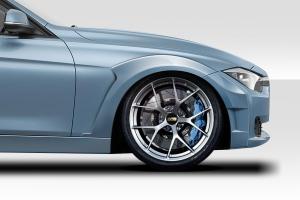 2012-2018 BMW 3 Series F30 Duraflex KTV Wide Front Fender Flares - 4 Piece