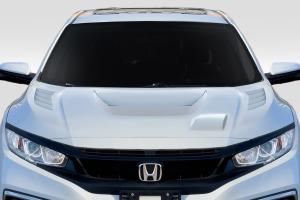 2016-2021 Honda Civic Duraflex Time Attack Hood - 1 Piece