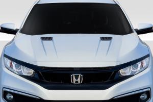 2016-2021 Honda Civic Duraflex Broman Hood - 1 Piece