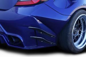 2022-2023 Toyota GR86, 2022-2023 Subaru BRZ Duraflex GT Competition Rear Bumper Canards - 4 Pieces