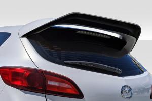 2010-2013 Mazda Mazdaspeed 3 Duraflex Pacer Rear Wing Spoiler Extension - 1 Piece