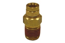 Universal Firestone FIR Fittings - Male Connector 1/2in. Push-Lock x 1/4in. NPT Air Fitting - 25 Pack (WR17603284)