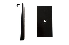 Universal Fishbone Offroad FBO Leaf Spring Shims - Universal 4in Leaf Spring Shim - Black