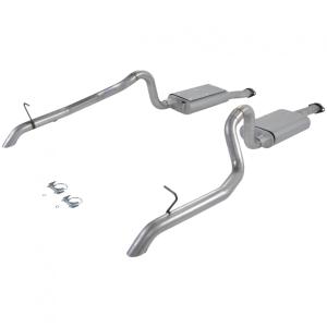 87-93 Mustang GT V8, 5.0L Flowmaster Force II Cat-Back Exhaust System - Dual Rear Exit with 50 Series Delta Flow Mufflers