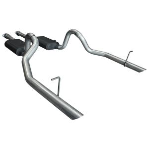 94-97 Ford Mustang Cobra 4.6L/5.0L, 94-97 Ford Mustang GT 4.6L/5.0L Flowmaster American Thunder Cat-Back Exhaust System - Dual Rear Exit with Super 44 Series Mufflers