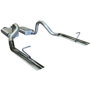 1986 Mustang GT V8, 5.0L, 86-93 Mustang LX V8, 5.0L Flowmaster Force II Cat-Back Exhaust System - Dual Rear Exit with 50 Series Delta Flow Mufflers