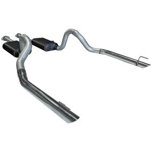 1998 Mustang Cobra V8; 4.6L, 1998 Mustang GT V8; 4.6L Flowmaster American Thunder Cat-Back Exhaust System - Dual Rear Exit with Super 44 Series Mufflers