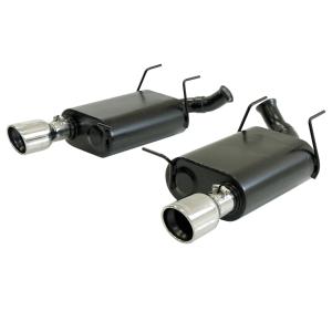 2011 Mustang V6, 3.7L Flowmaster Force II Axle-Back Exhaust System - Dual Rear Exit with 60 Series Mufflers