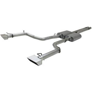 09-11 Dodge Challenger SRT8 Flowmaster American Thunder Cat-Back Exhaust System - Dual Rear Exit with Super 40 Series Mufflers, Scavenger X-Pipe, and 4