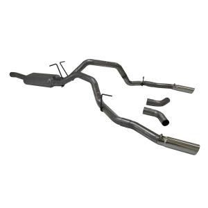 08-13 Ford F250 V10, 08-13 Ford F250 V8 Flowmaster Cat-back System 409S - Dual Rear/Side Exit - Force II - Moderate Sound