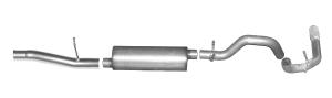 10-12 Chevy Silverado 1500 Regular Cab, Standard Bed 4.8L-5.3L 2/4WD, 10-12 GMC Sierra 1500 Regular Cab, Standard Bed 4.8L-5.3L 2/4WD Gibson® Single Side Exhaust System - Stainless Steel
