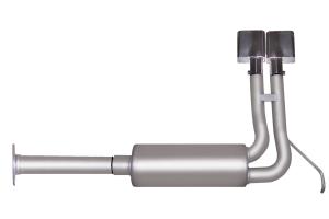 94-95 C/K Series Light Duty; 4.3L-5.0L; 4WD; Standard Cab, Short Bed, 94-95 C/K Series Light Duty; 5.7L; 4WD; Standard Cab, Short Bed Gibson Exhaust Systems - Super Truck Style (Stainless Steel)