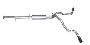 07-11 Sierra Denali 1500; 6.2L; 2/4WD; Crew Cab, Short Bed Gibson Exhaust Systems - Extreme Dual Style (Stainless Steel)