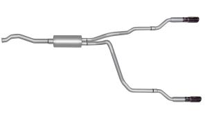 01-04 Ford Ranger 2.5L / 3.0L / 4.0L Extended Cab Short Bed Gibson Exhaust Systems - Split Rear Style (Aluminized)
