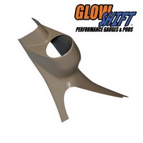 03-07 Ford F250 Superduty Glowshift Single Pillar Pod with Cut Out for Grab Handle (Tan)