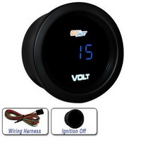 All Cars (Universal), All Jeeps (Universal), All Muscle Cars (Universal), All SUVs (Universal), All Trucks (Universal), All Vans (Universal) Glowshift Blue Digital Voltage Gauge