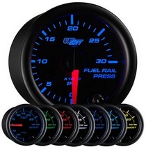 All Cars (Universal), All Jeeps (Universal), All Muscle Cars (Universal), All SUVs (Universal), All Trucks (Universal), All Vans (Universal) Glowshift Black 7 Fuel Rail Pressure Gauge (0 to 30,000 PSI)