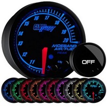 All Cars (Universal), All Jeeps (Universal), All Muscle Cars (Universal), All SUVs (Universal), All Trucks (Universal), All Vans (Universal) Glowshift Elite Ten Color Wideband Air/Fuel Gauge - with Data Logging Output
