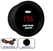 All Cars (Universal), All Jeeps (Universal), All Muscle Cars (Universal), All SUVs (Universal), All Trucks (Universal), All Vans (Universal) Glowshift Red Digital Air/Fuel Gauge