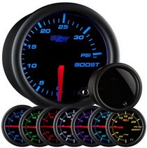 All Cars (Universal), All Jeeps (Universal), All Muscle Cars (Universal), All SUVs (Universal), All Trucks (Universal), All Vans (Universal) Glowshift Tinted 7 Color Boost Gauge (35 PSI)