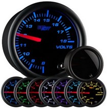 All Cars (Universal), All Jeeps (Universal), All Muscle Cars (Universal), All SUVs (Universal), All Trucks (Universal), All Vans (Universal) Glowshift Tinted 7 Color Volt Gauge